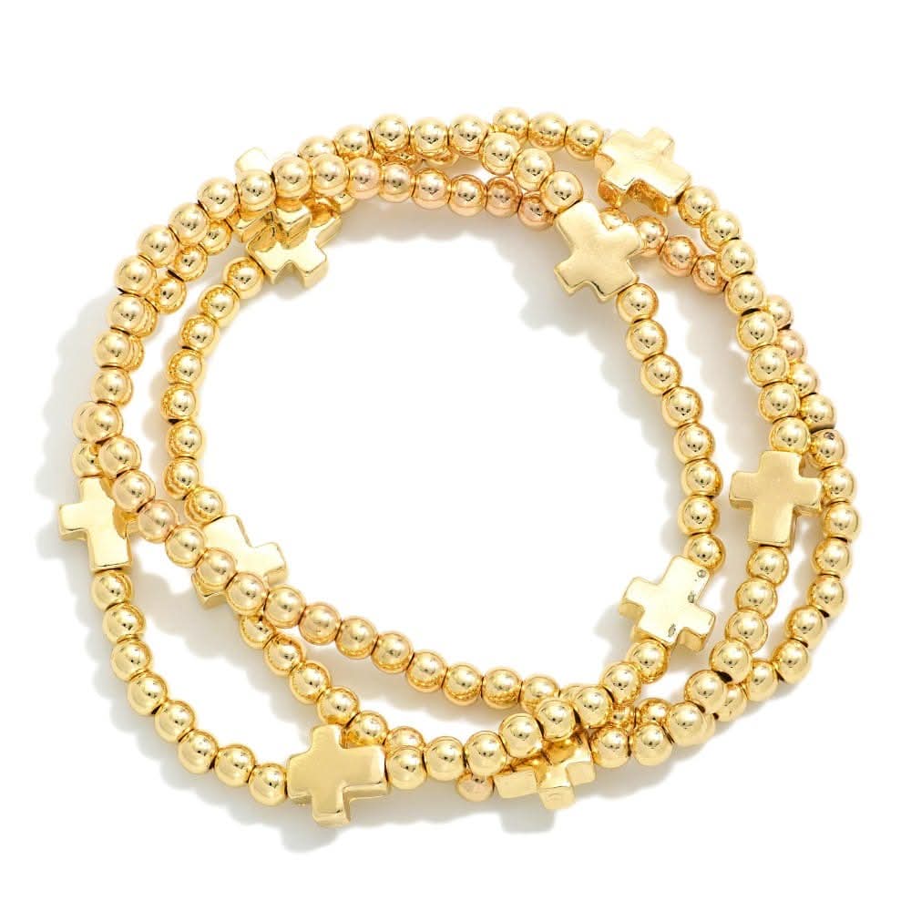 Cross Bracelet Stack
