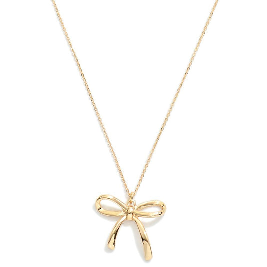 Bow Pendant Necklace