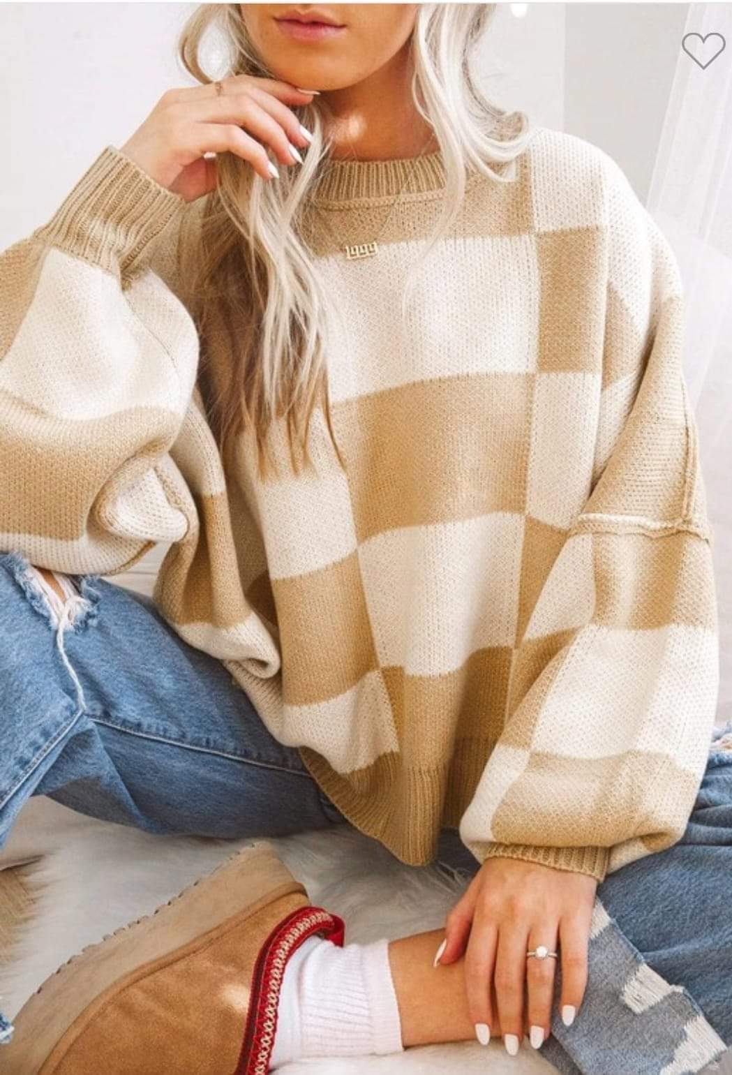 Bishop Sleeve Pullover Sweater