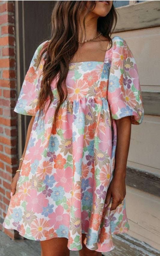 Floral Babydoll Dress