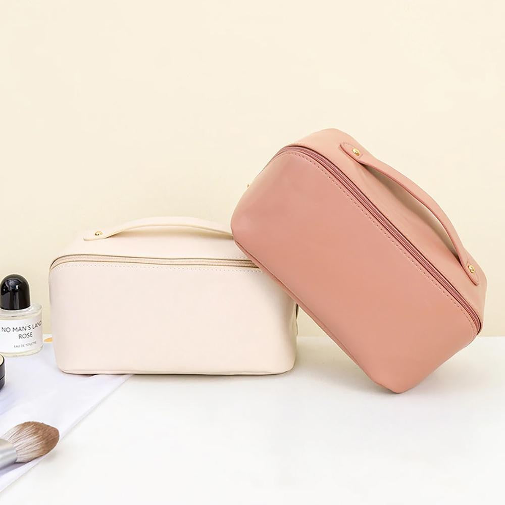 Faux Leather Makeup Bag